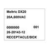 Meltric 26-20143-12 RECEPTACLE/BOX 26-20143-12